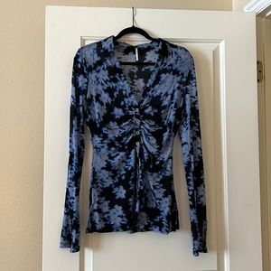 Free People mesh button down